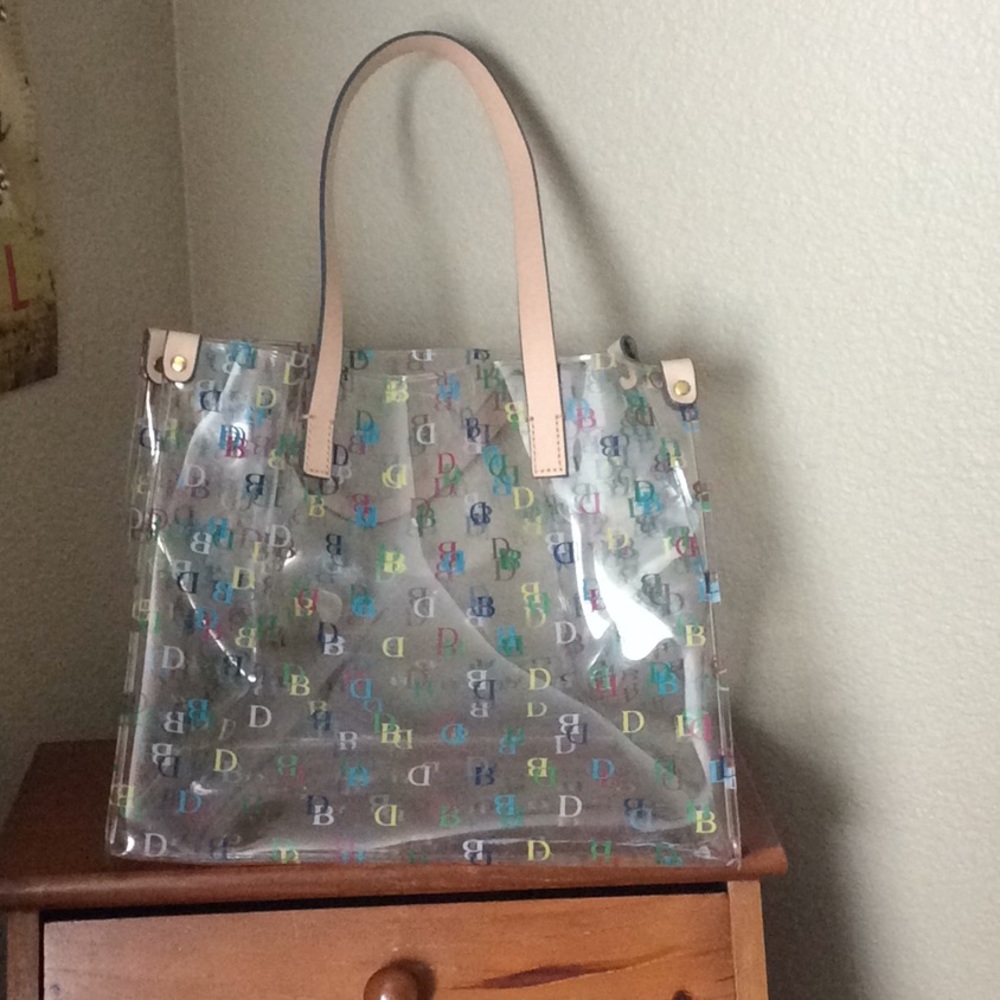 Dooney Bourke clear plastic tote